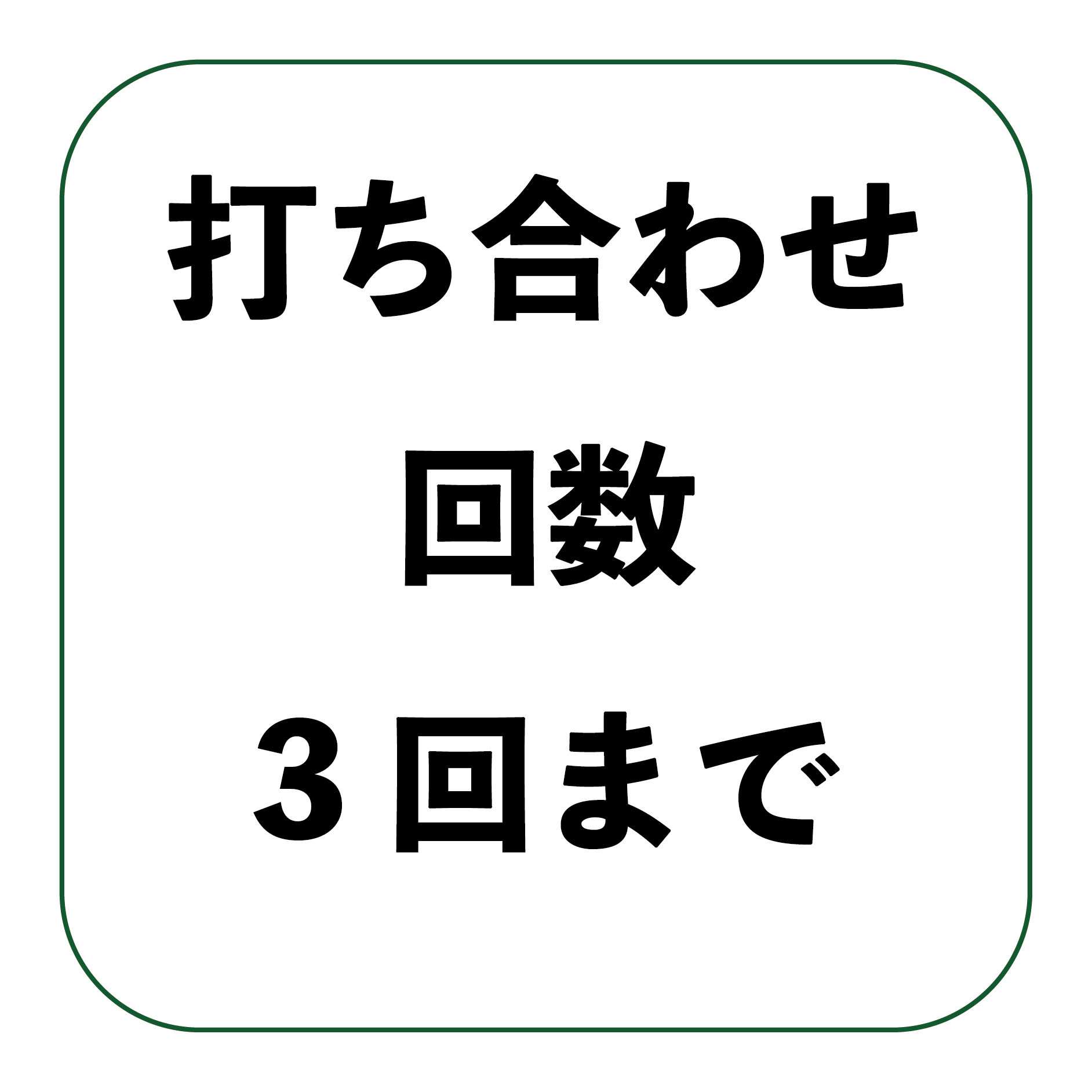 打ち合わせ回数